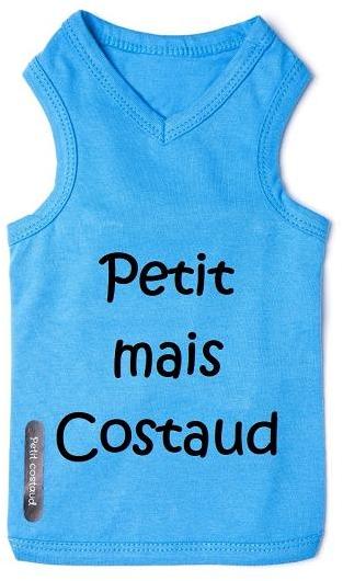 T-shirt pour chien bleu costaud