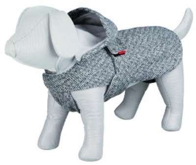 Manteau Rapallo gris en laine avec capuche amovibl