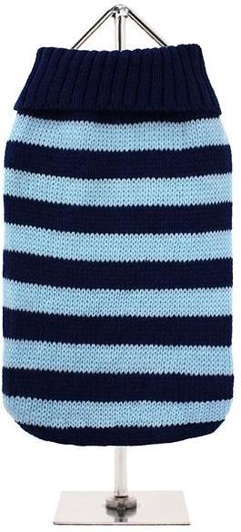 Pull pour chien bleu rayé Pull pour chien bleu rayé