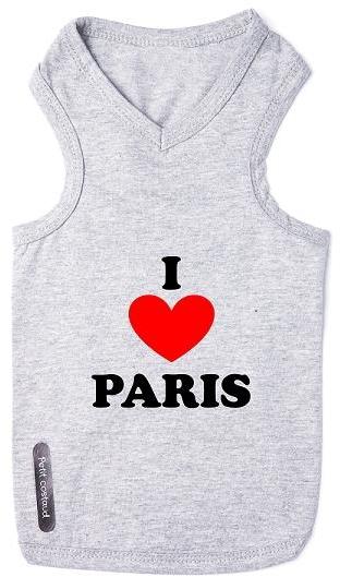 T-shirt pour chien I love Paris