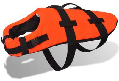 VidaXL Gilet de sauvetage pour chiens S Orange