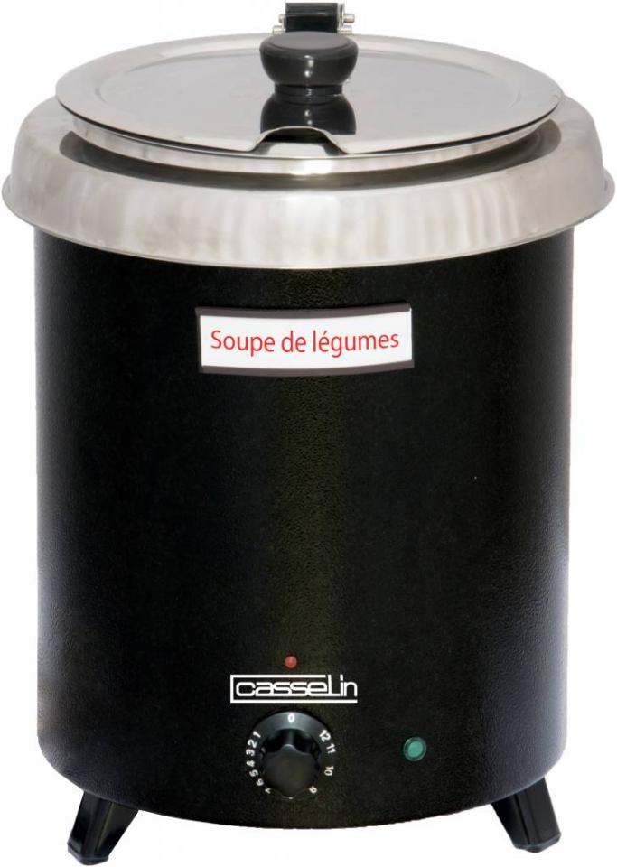 Marmite à Soupe Inox 8,5 Litres 400W Ø295x385(h)mm