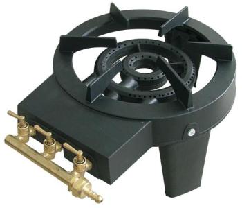 Réchaud à gaz en fonte 3 robinets 4 pieds 8600W