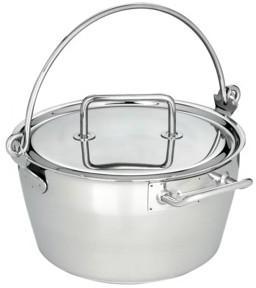 Marmite à confiture et crustacés inox demeyere