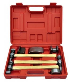 VidaXL Set de marteau et tas pour carrossier 7 piè