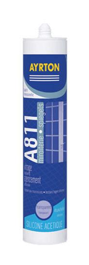 Lot de 24 cartouches de Mastic silicone A811 Verre