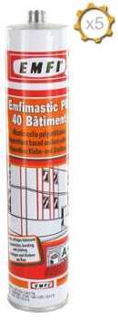 Mastic polyuréthanne blanc EMFI PU 40 bâtiment 310ml Mastic polyuréthanne blanc