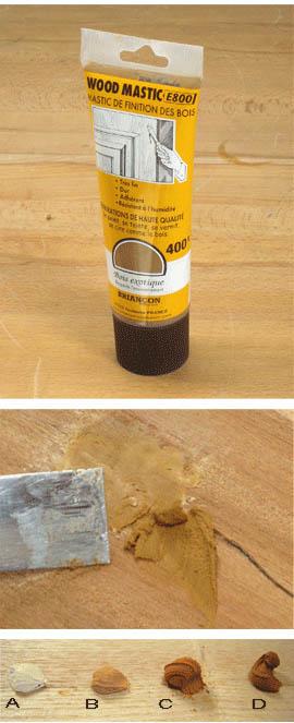 Mastic à bois de finition Wood Mastic E800 bois fo