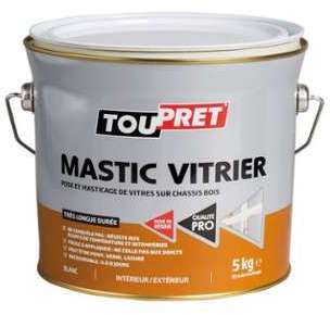 Mastic vitrier blanc 5kg - TOUPRET Mastic vitrier blanc 5kg -