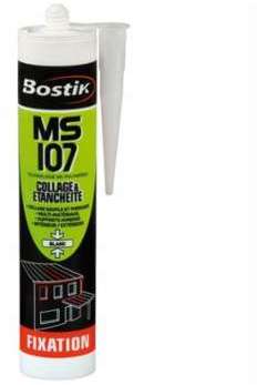 Mastic de fixation MS107 BOSTIK - Blanc - 290 ml - Mastic de fixation MS107 BOSTIK