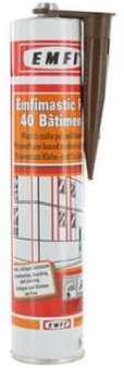 Mastic polyuréthane brun EMFI PU 40 bâtiment 310ml Mastic polyuréthane brun EMFI
