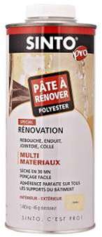 Pâte à rénover + Tube durcisseur SINTO SA - Sapin