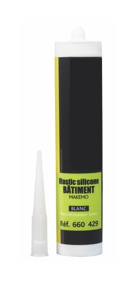Mastic bâtiment silicone Makemo P-Pro blanc - 300m