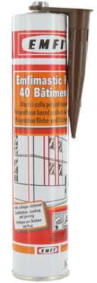 Mastic polyuréthane brun EMFI PU 40 bâtiment 310ml