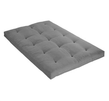 Matelas futon gris anthracite coton 140x190 - Terr