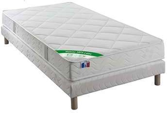Ensemble Matelas latex ep15cm 90x190cm + Sommier