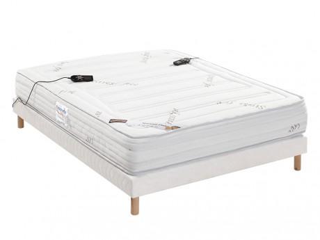 Ensemble sommier matelas massant accueil mémoire de Ensemble sommier matelas massant