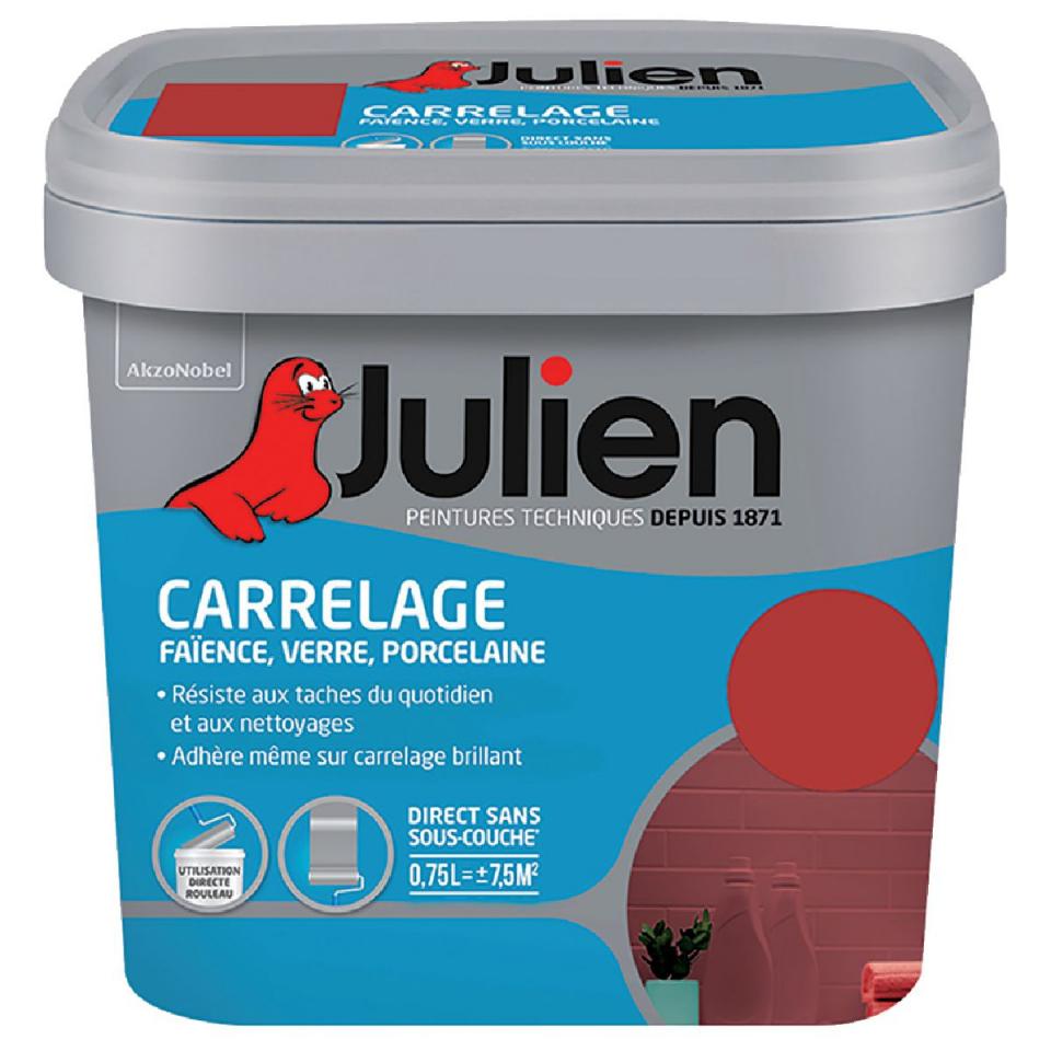 Peinture carrelage Julien - Brillant - Rouge madra