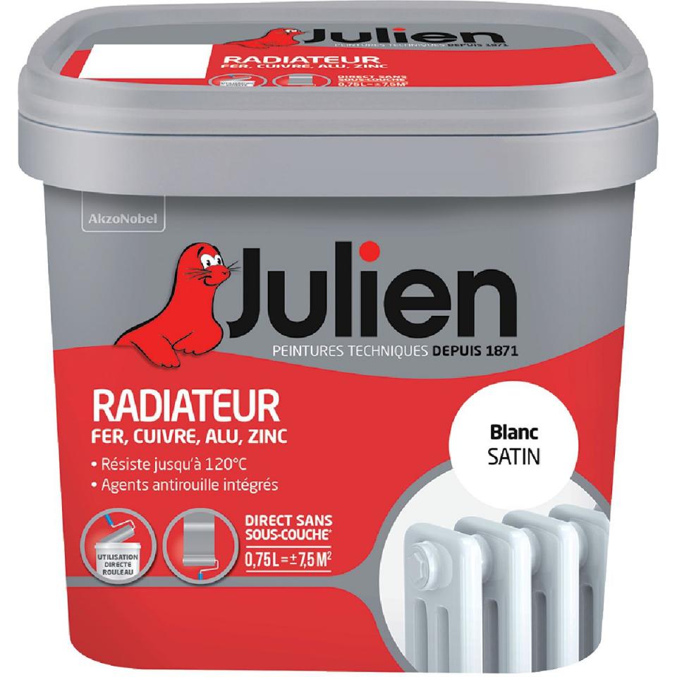 Peinture radiateur Julien - 750 ml - Blanc