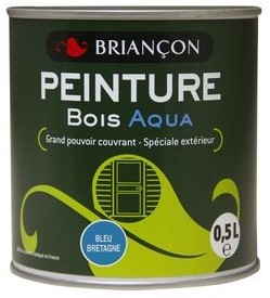Peinture bois extérieure bleu bretagne 500 ml