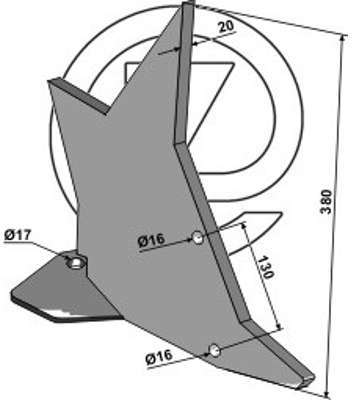 Dent sous-soleuse „Solo Pro-Lift“ Great Plains P10