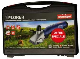 Tondeuse sans fil Xplorer + 1 batterie HEINIGER
