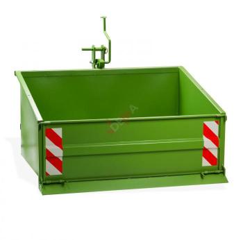 Benne 3 points pour tracteur agricole avec disposi