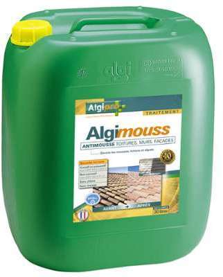 Antimousse toitures murs et façades Algimouss 30L