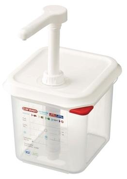 Distributeur de sauce Araven GN 1/6 transparent 2.