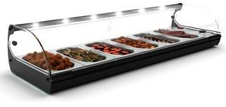 Vitrine SAYL Standard C6 bain marie - 6 GN 1/3 San