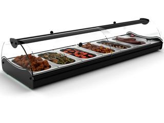 Vitrine Self Service Bain Marie 6 GN 1/3 SAYL Sans