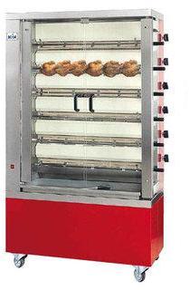 Rôtissoire verticale à gaz 6 broches 36 poulets MC