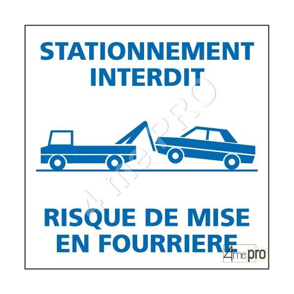 Autocollant Dissuasif Stationnement Interdit
