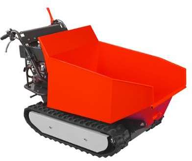 Brouette motorisée à chenilles 500kg - 6.5cv avec