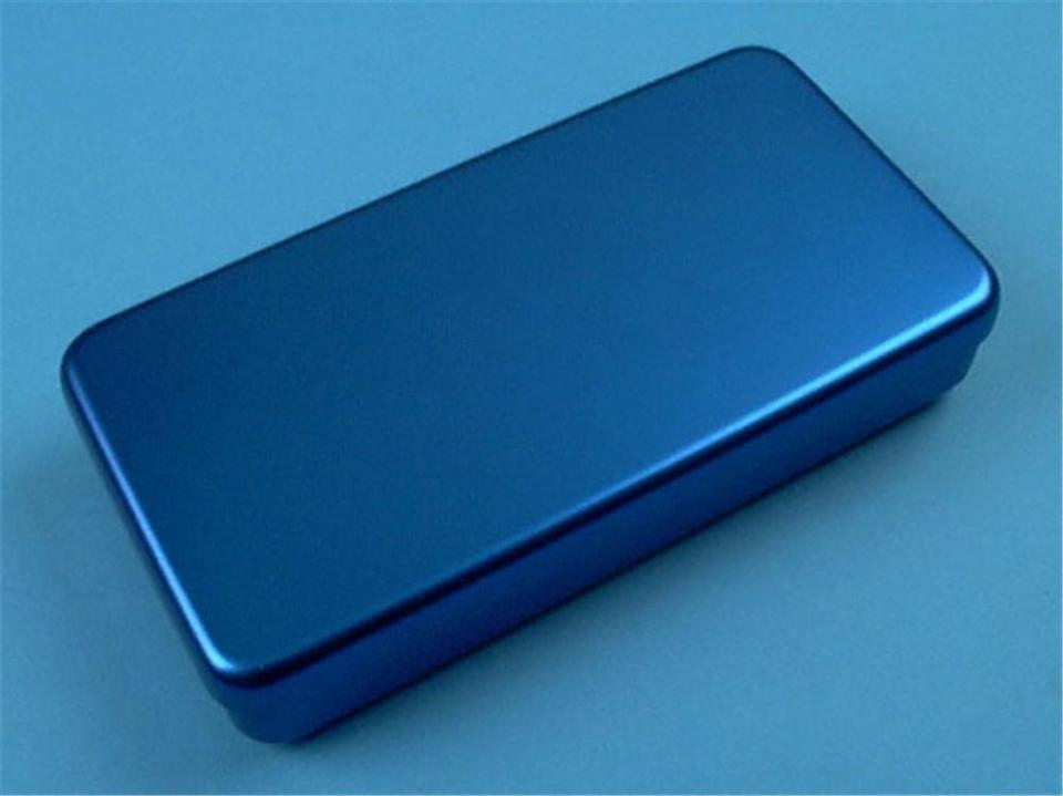 Boite de Stérilisation en Aluminium Bleu à Instrum