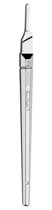 Manche de bistouri Swann Morton N°B3 acier inoxyda
