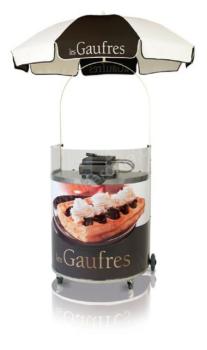Chariot demi-lune Gaufres Chocolat KRAMPOUZ