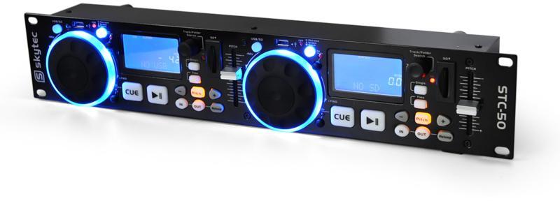 Skytec STC-50 Contrôleur DJ MP3 2 Decks USB SD Scr