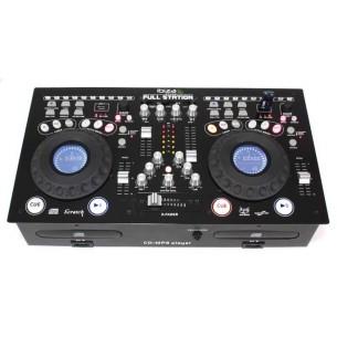 Console de mixage pro double lecteur cd-mp3 et con