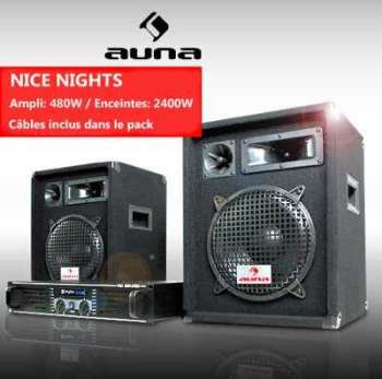 Pack DJ complet ampli enceintes HP sono set 800W d