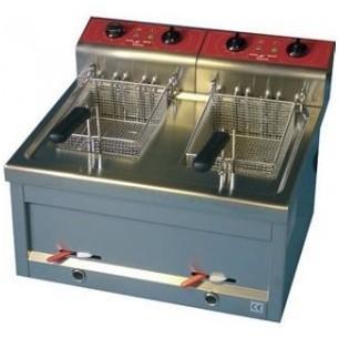 FRITEUSE DE COMPTOIR PROFESSIONNEL DOUBLE AVEC VID