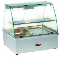 Vitrine chauffante bain marie à poser 2, 3 ou 4 ba