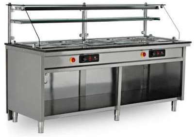 Vitrine chauffante 2,10 m
