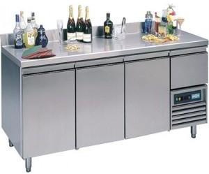ARRIÈRE-BAR RÉFRIGÉRÉ - ENTIEREMENT INOX - MURAL -