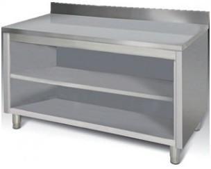 MEUBLE PLACARD OUVERT PLAN DE TRAVAIL INOX MURAL +