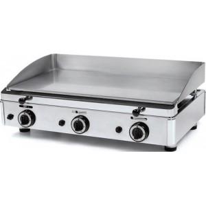 Plancha professionnelle - Plaque acier mixte à Gaz