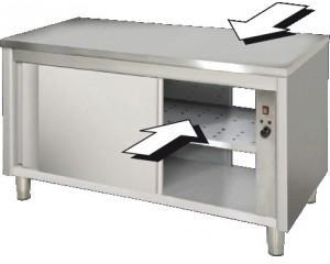 Meuble Placard Inox Chauffant + Plan de travail ch