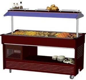 BUFFET CHAUFFANT CENTRAL MOBILE - 4 BACS - +30°+90