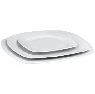 Assiette plate - Porcelaine blanche (mm:Ø210 - (Re