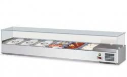 SALADETTE A POSER 150CM POUR 7 BACS GN1/4 - COOL H